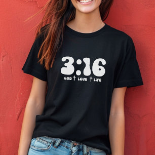Christian, 3:16 La Bible Verse T-shirt féminin