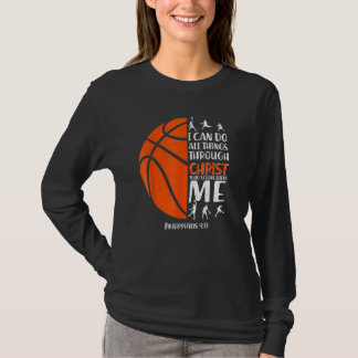 Christian Basketball  Men Boys Kids Religious T-Shirt