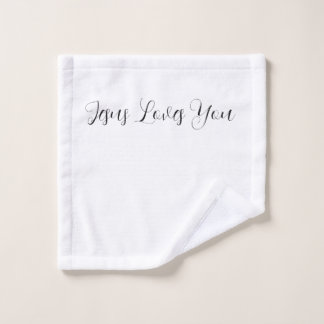 Christian Bath towel Jesus Loves You Badhandtuch Set