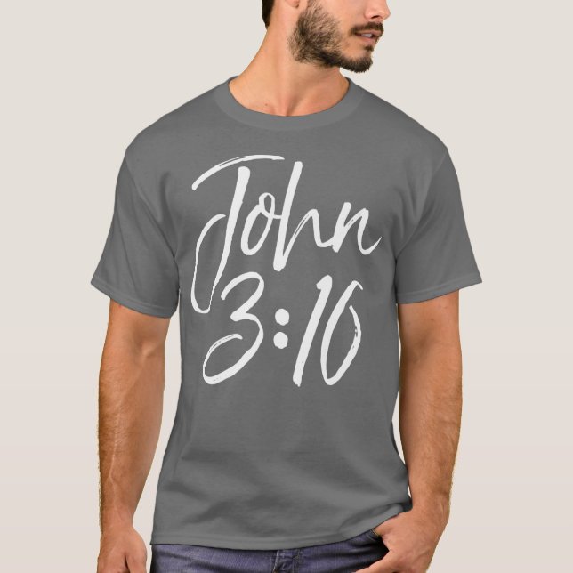 Christian Bible Verse Gift Scripture Reference T-Shirt (Vorderseite)