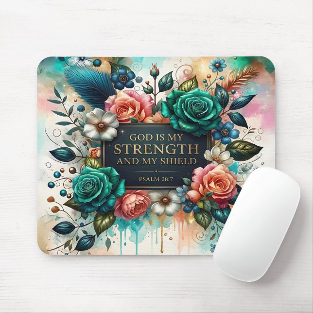 Christian Bible Verse Mousepad (Mit Mouse)