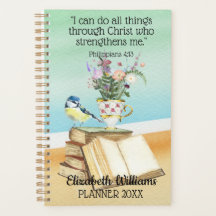 Christian Bible Verse Philippians Aquarelle Bird