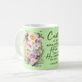 Christian Bible Verse Psalms Floral Coffee Mug Kaffeetasse