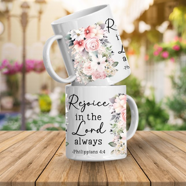 Christian Bible Verse Psalms Floral Coffee Mug Kaffeetasse (Christian Bible Verse Coffee Mugs)
