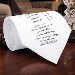 Christian Bible Verses KJV Custom Necktie Krawatte<br><div class="desc">Christian Bible Verses KJV Custom Necktie: This unique necktie features carefully selected King James Version (KJV) Bible verses, making it a thoughtful and inspiring gift for any occasion. The verses are beautifully designed and printed on high-quality fabric, ensuring both elegance and durability. Perfect for expressing faith or gifting a meaningful...</div>