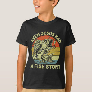 Christian Byss Angeln Selbst Jesus Hatte Fischgesc T-Shirt