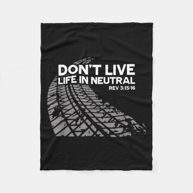 Christian Car Enthusiast Pastor - Don't Live Life  Fleecedecke (Vorderseite)