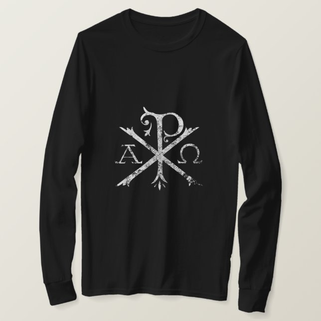 Christian Chi Rho T-Shirt Labarum Christogram Cros (Design devant)