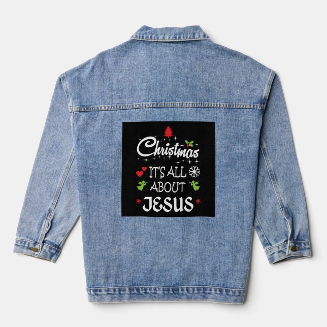 Christian Christmas - It's All About Jesus T-Shirt (Verso)