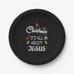 Christian Christmas - It's All About Jesus T-Shirt Pappteller