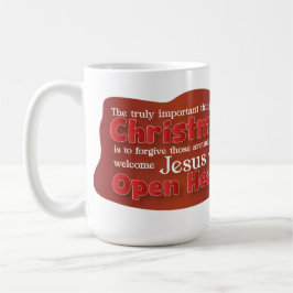 Christian Christmas Open Heart mug Kaffeetasse