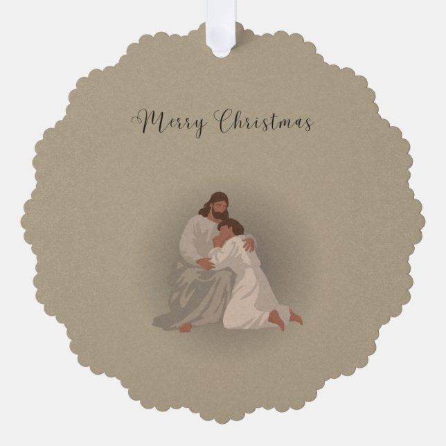 Christian Christmas Ornament Card  Karte (Vorderseite)