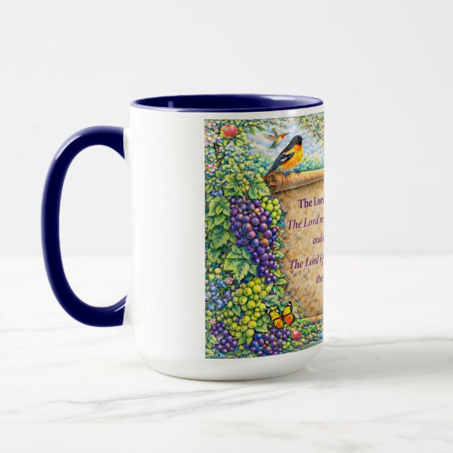 Christian Coffee Mug Floral Scripture Gift (Gauche)