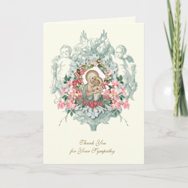 Christian Condolence Merci funéraire (Devant)