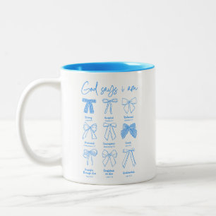 Christian Coquette Gott sagt ich bin Zweifarbige Tasse