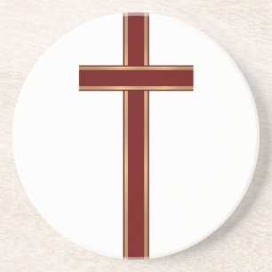 Christian cross getränkeuntersetzer