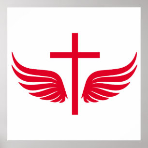 Christian cross poster