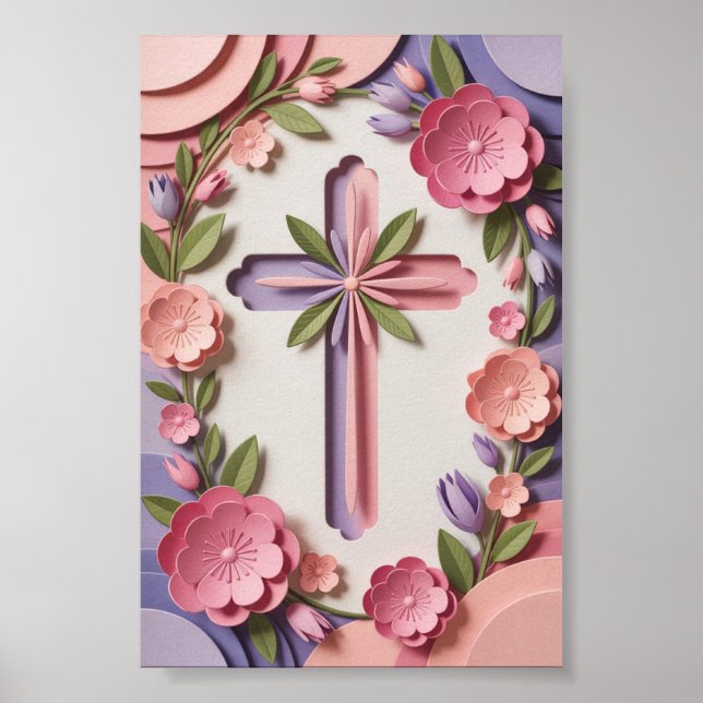 Christian Cross Poster Imprimer Ai design (Devant)