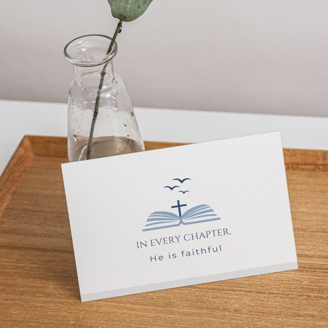 Christian Custom Message Scripture Inspirational Dankeskarte (Inside message and Scripture are fully editable or can be left blank.)