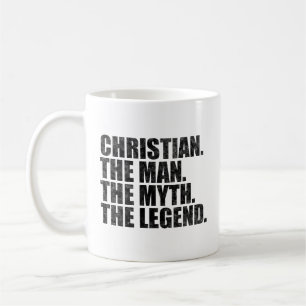 Christian der Mann der Mythos die Legende Kaffeetasse