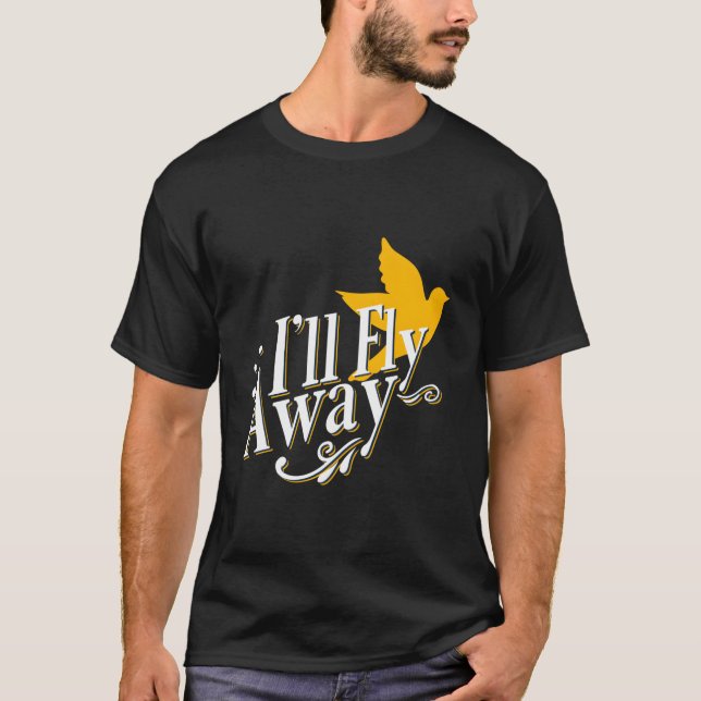 Christian Dove Salvation Religious Hymn I'Ll Fly A T-Shirt (Vorderseite)