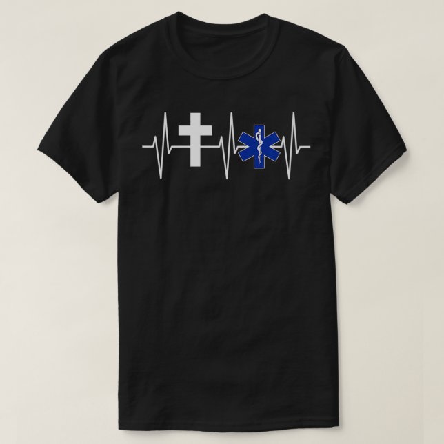 Christian EMT  Religious EMS Paramedic Jesus EMT P T-Shirt (Design vorne)