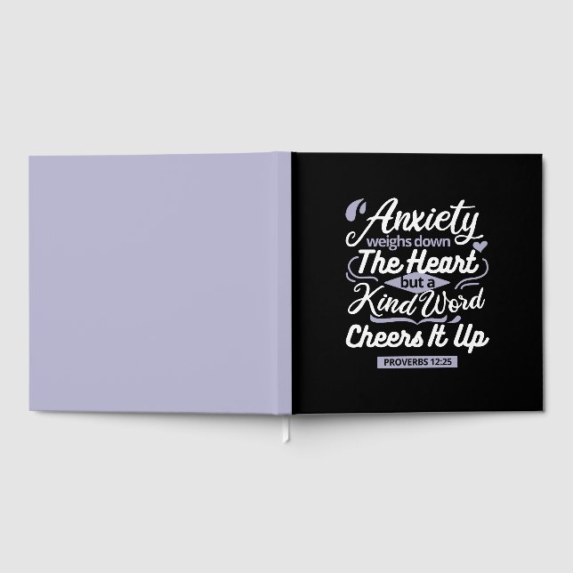 Christian Encouragement Quote – Anxiety & Kindness Gästebuch (Voll)