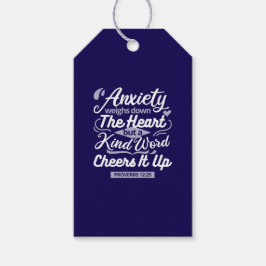 Christian Encouragement Quote – Anxiety & Kindness Geschenkanhänger