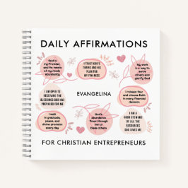 Christian Entrepreneurs Daily Affirmations Prayer Notizbuch