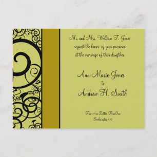 Christian Faire-part de mariage Deep Sea Blue