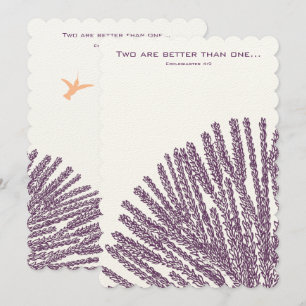 Christian Faire-part de mariage Hummigbird Plum Co