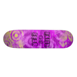 Christian Faith Not Fear Skateboard for Girls