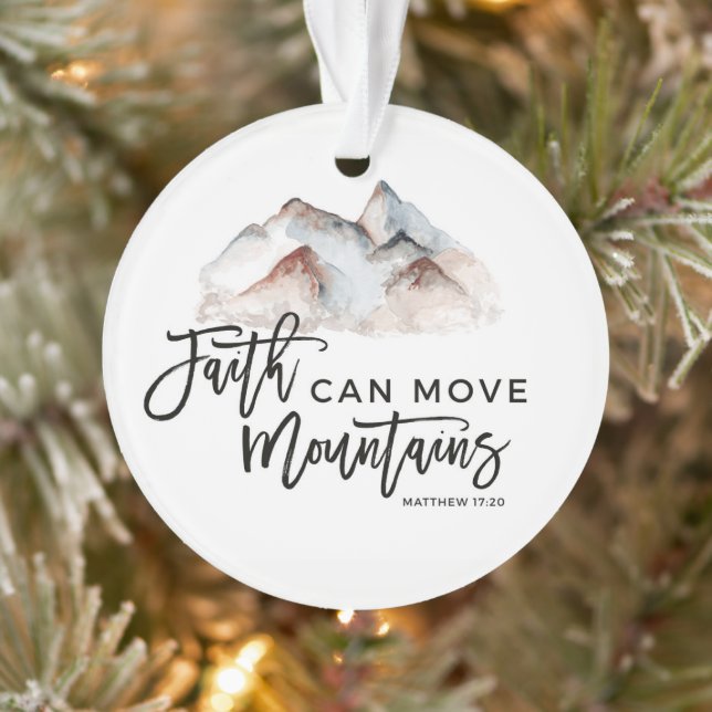 Christian Family Bible Verse Church Gift Ornament (Baum)