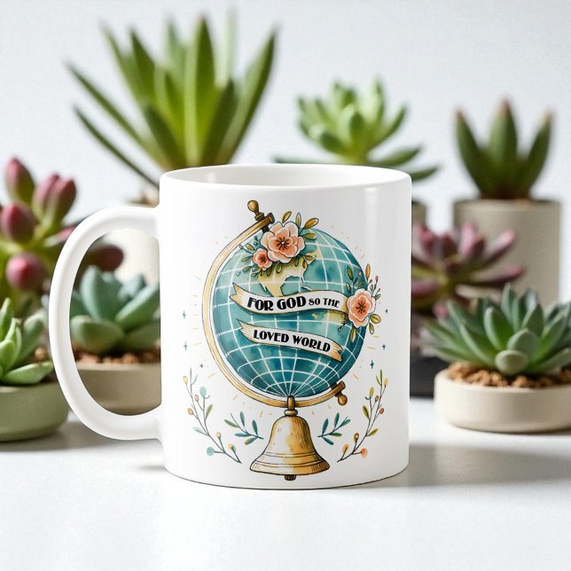 Christian For God So Loved the World Kaffeetasse (Von Creator hochgeladen)
