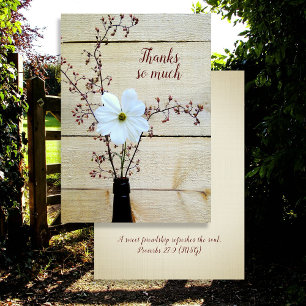 Christian Friendship Carte de remerciements Fleur 