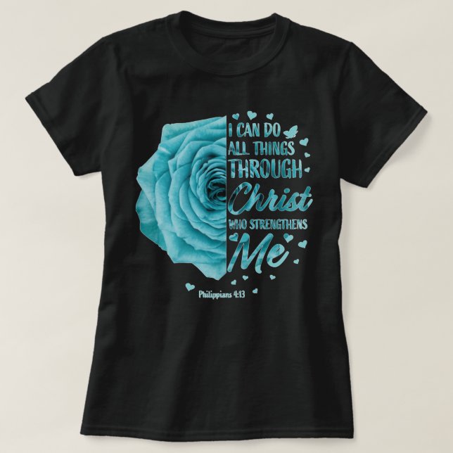 Christian Gifts Women Mom Her Religious Bible Vers T-Shirt (Design vorne)