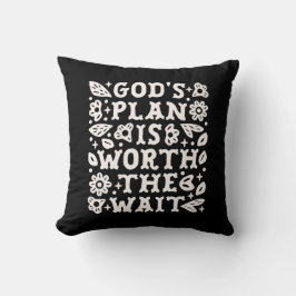 Christian girl mental health quotes trust god plan kissen