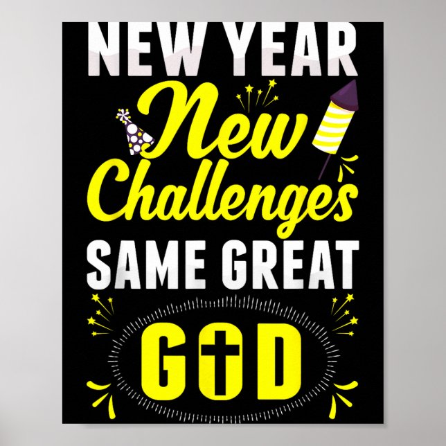 Christian Happy New Year New Challenges Same Great Poster (Vorne)