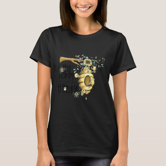 Christian His Words Are Sweeter than Honey Daisey  T-Shirt (Vorderseite)