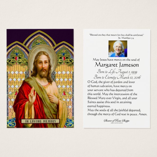 Christian Jésus Sympathie religieuse Funérailles (Devant & derrière)