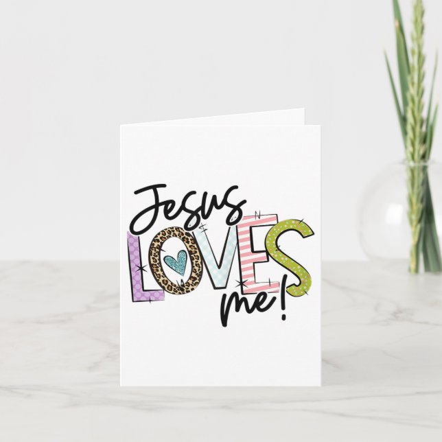 Christian Love Quote Gift For New Believers Jesus  Karte (Vorderseite)