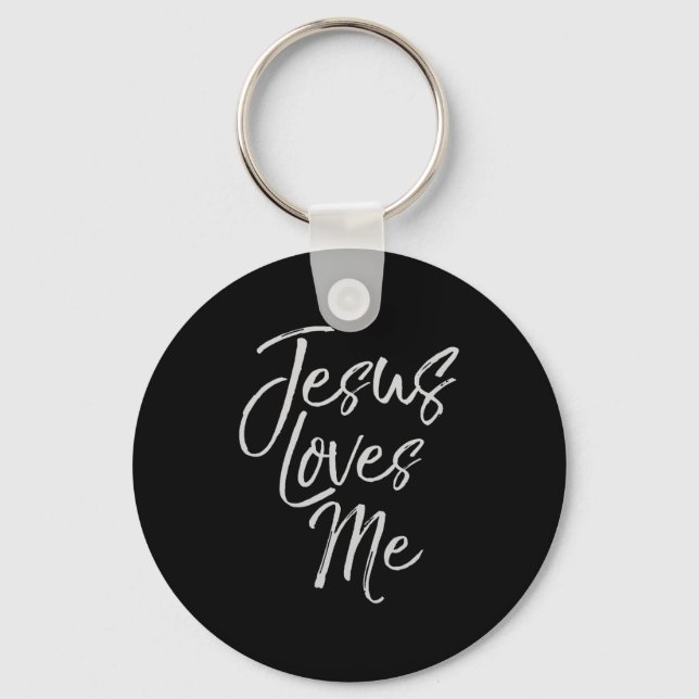 Christian Love Quote Gift For New Believers Jesus  Schlüsselanhänger (Vorderseite)