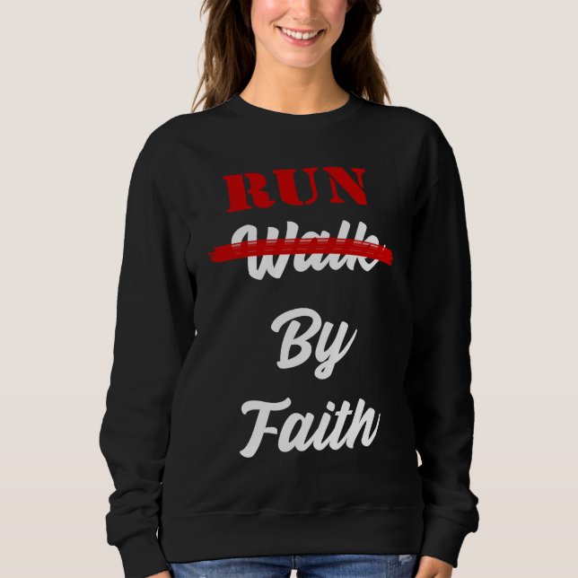 Christian Marathon Runner Sweatshirt (Vorderseite)