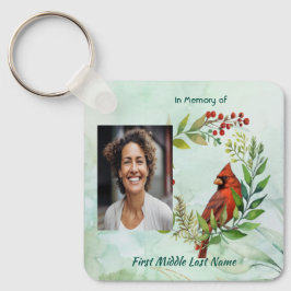 Christian Memorial Keepsake Cardinal Bird Schlüsselanhänger