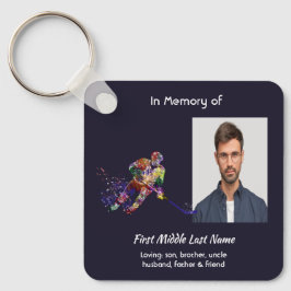 Christian Memorial Keepsake Hockey Player Sport Schlüsselanhänger