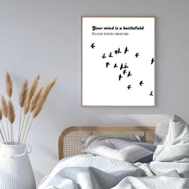 Christian Mindset – Metanoia Christian Wall Art Poster (Christian wall art to renew your mind and bring God’s peace into your home.)