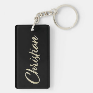Christian Name whitegold Schlüsselanhänger