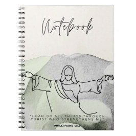 Christian Notebook for Bible Journaling Notizblock