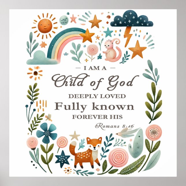 Christian Nursery Art - Bible verse décoration de  (Devant)