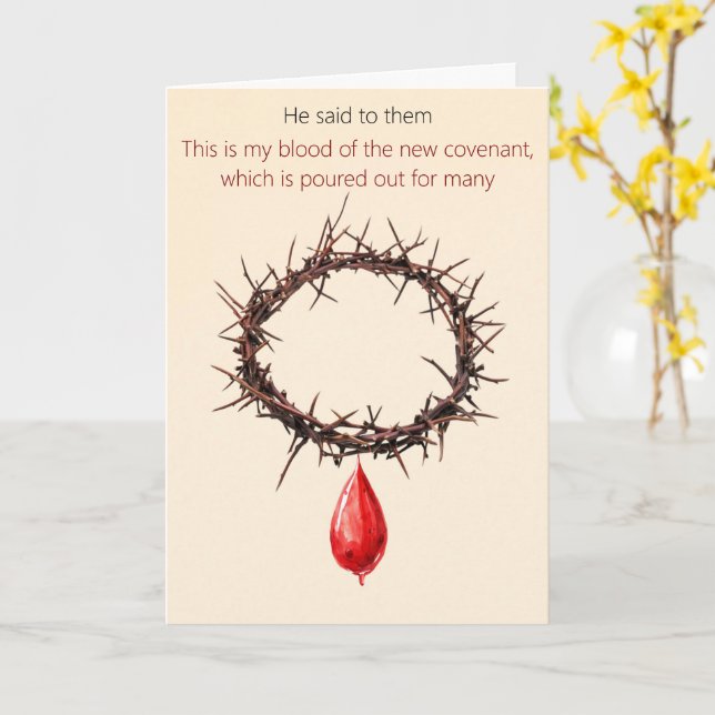 Christian Passover Card Karte (Gelbe Blume)